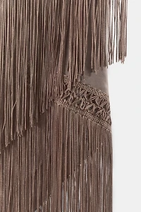 VISCOSE FRINGED SCARF