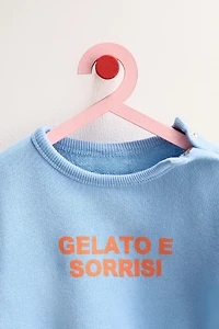 ZARA TIMELESS - PLUSH TEXT ROMPER