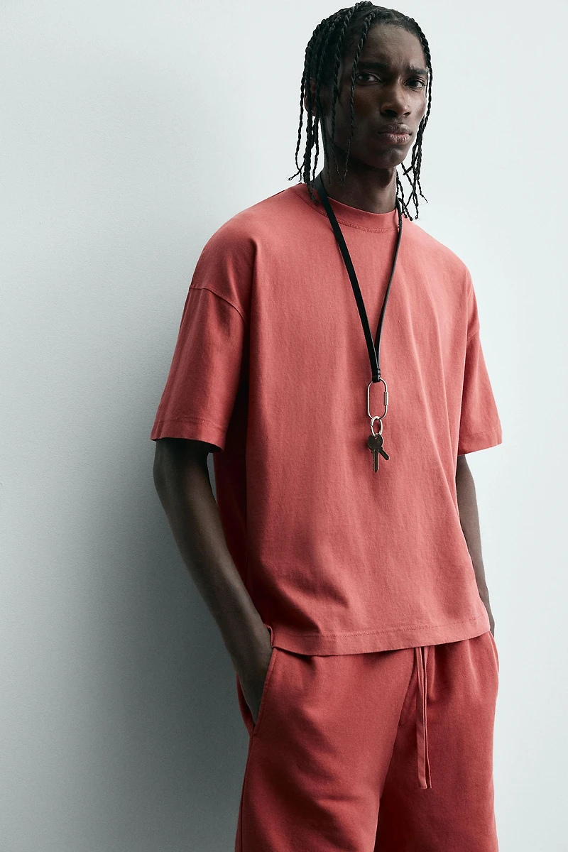 LIGHTWEIGHT WASHED BOXY FIT T-SHIRT