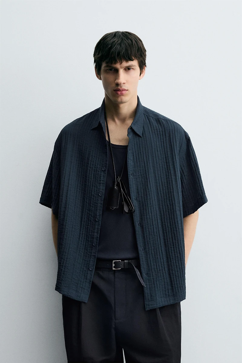 FLUID TEXTURED SHIRT