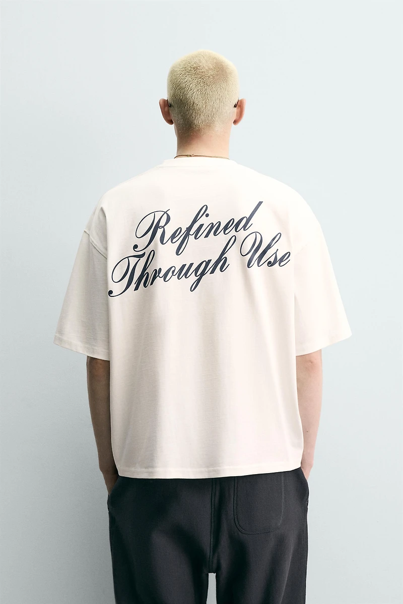 RELAXED FIT TEXT PRINT T-SHIRT