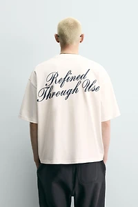 RELAXED FIT TEXT PRINT T-SHIRT