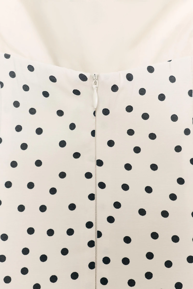 POLKA DOT MIDI DRESS