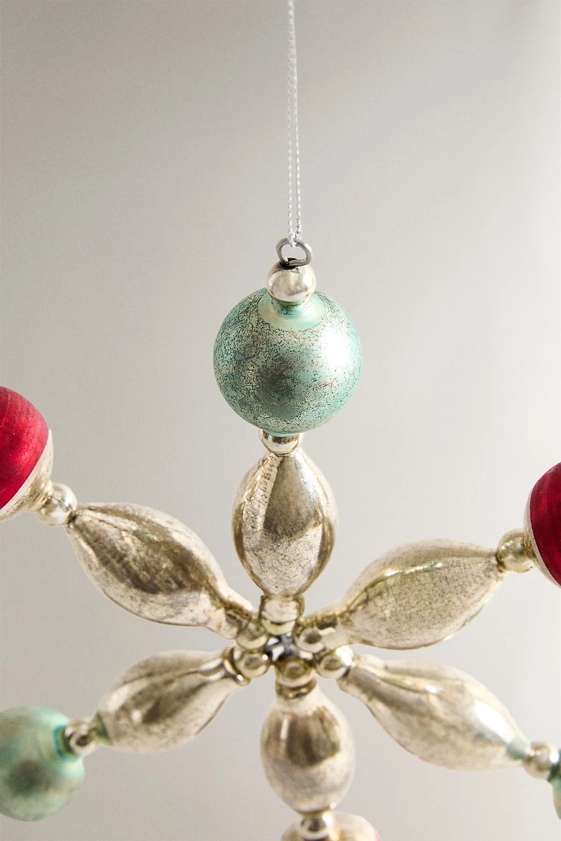 STAR BAUBLE CHRISTMAS TREE DECORATION