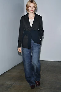 ZW COLLECTION STRIPED LINEN BLAZER