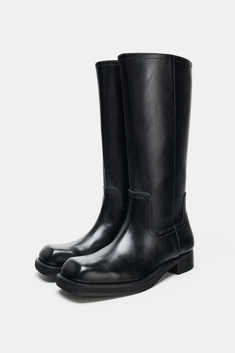 FLAT HIGH SHAFT BOOTS