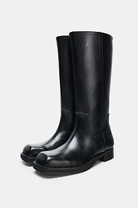 FLAT HIGH SHAFT BOOTS