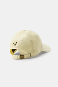 COTTON TWILL DOG TEXT CAP