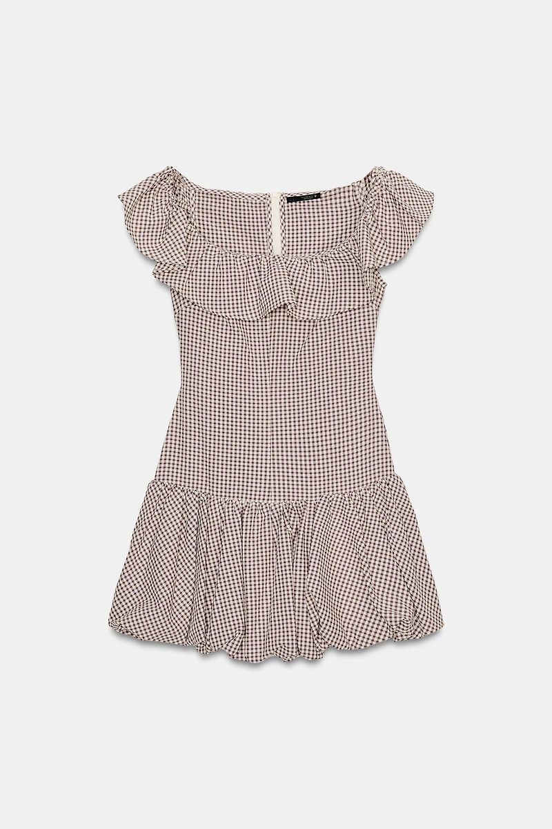 GINGHAM JUMPSUIT DRESS