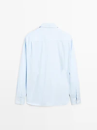 Chemise regular en coton mélangé