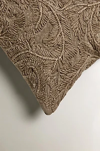 EMBROIDERED THROW PILLOW COVER
