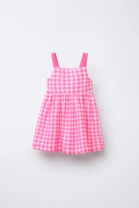 ROBE TEXTURÉE IMPRIMÉE LACET