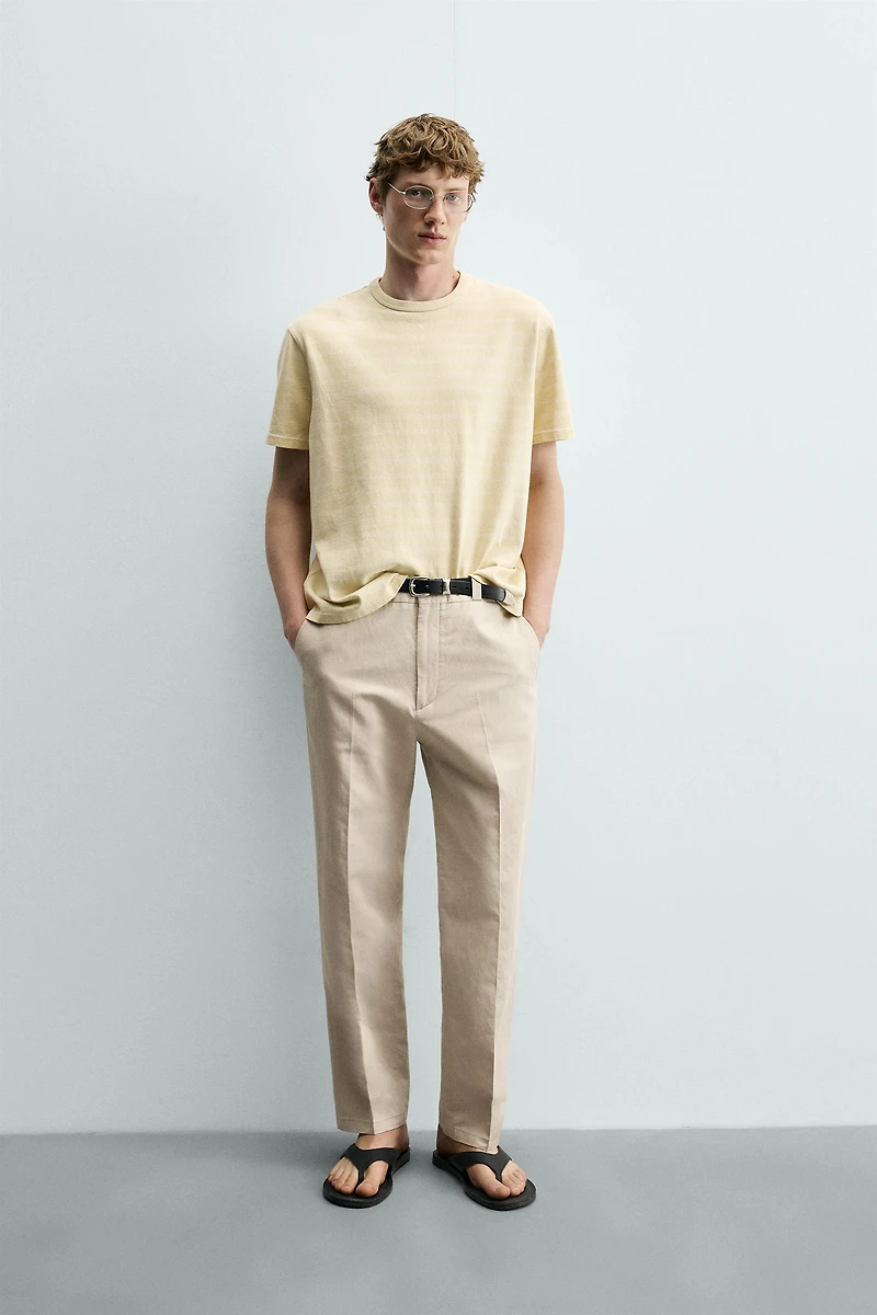 WASHED STRIPED T-SHIRT