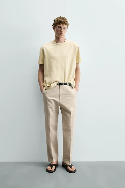 WASHED STRIPED T-SHIRT