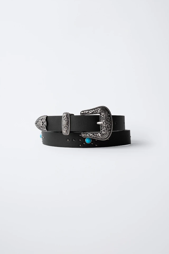 Zara STONE COWBOY BELT | Place Rosemère display picture 3