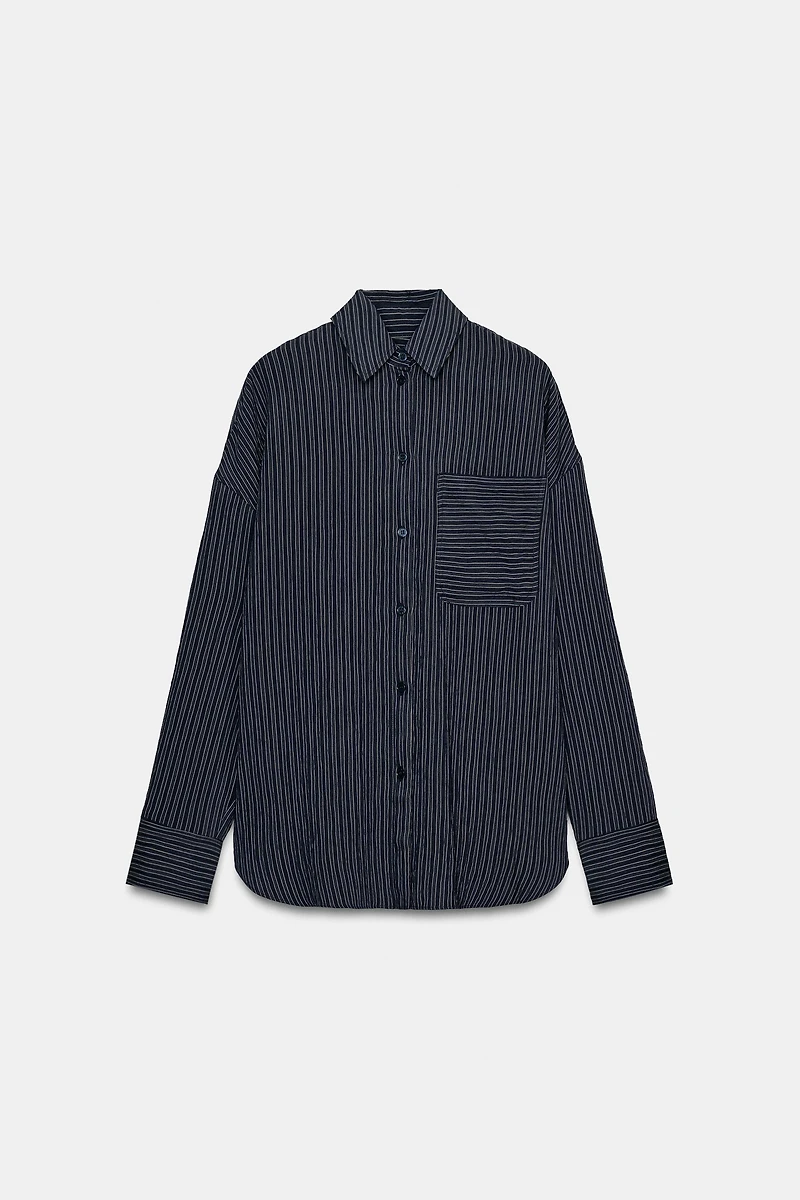 ZW COLLECTION FLOWY STRIPED SHIRT