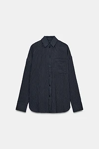 ZW COLLECTION FLOWY STRIPED SHIRT