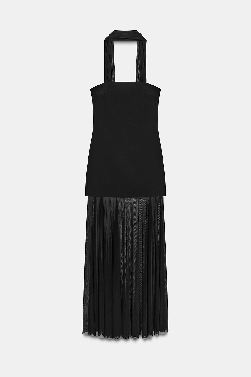 TRANSPARENT COMBINATION DRESS