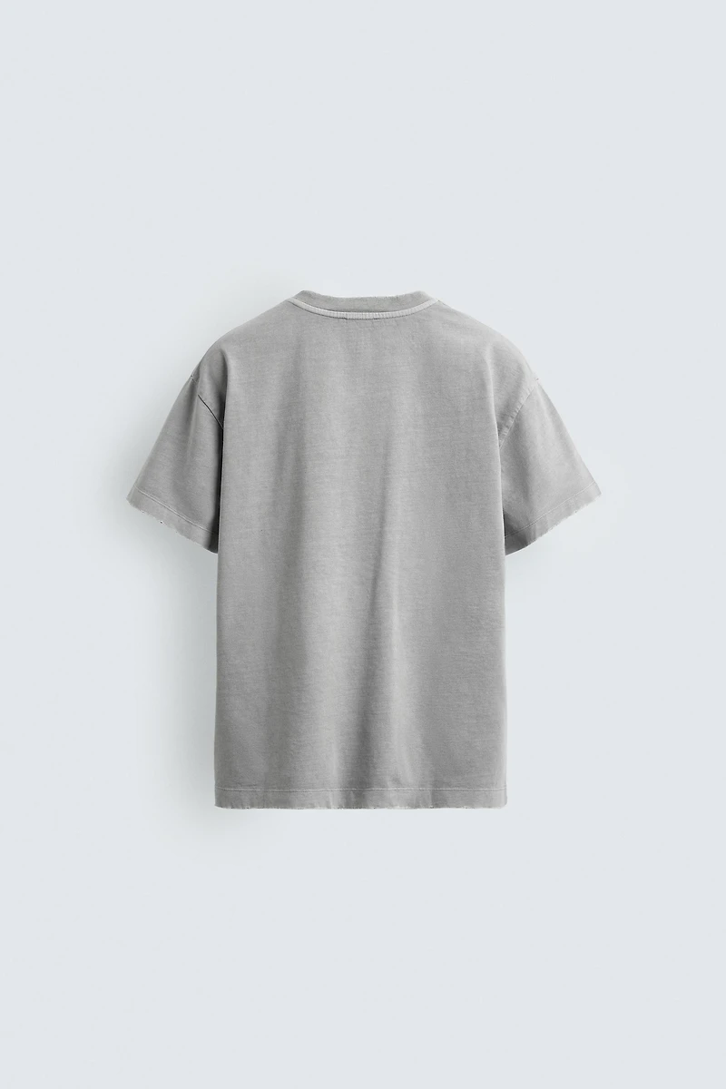 T-SHIRT COUPE BOXY LAVÉ