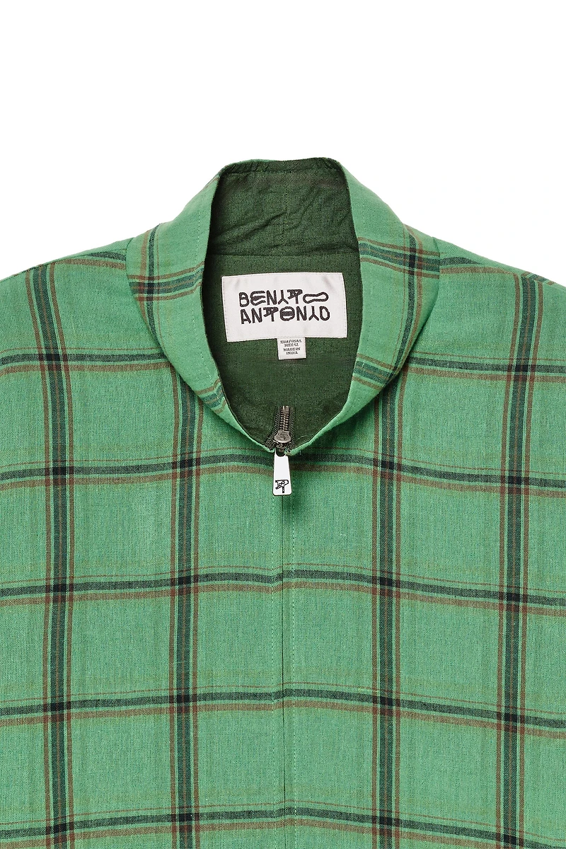 RELAXED FIT CHECKED JACKET