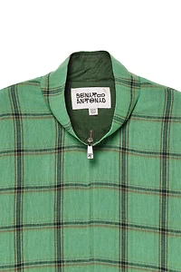 RELAXED FIT CHECKED JACKET
