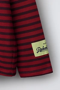 STRIPED TEXT T-SHIRT