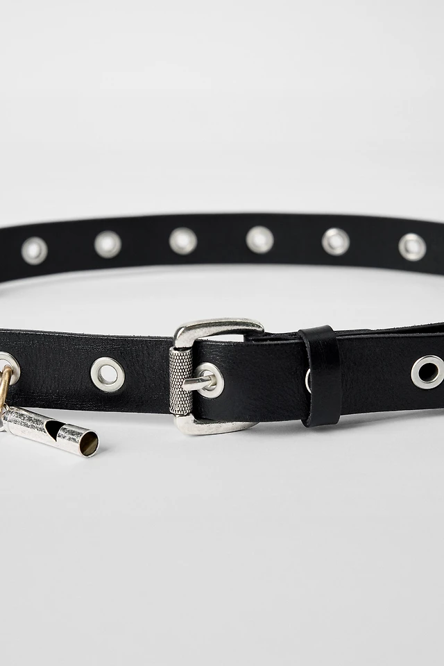 Zara 100% LEATHER BELT WITH STUDS AND CHARMS KATE MOSS X  display picture 3