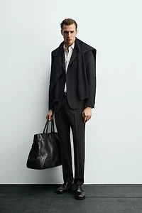 WOOL BLEND SUIT BLAZER