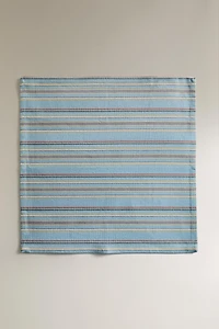 SET OF COTTON NAPKINS WITH MULTICOLORED STRIPES (SET 4)