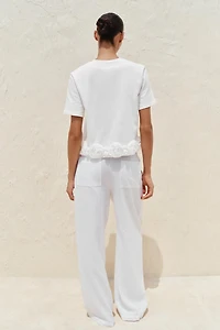 TEXTURED ROSE T-SHIRT