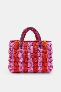 STRIPED TRUNK BAG