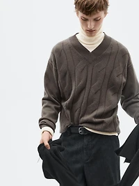 Knit wool blend sweater - LIMITED