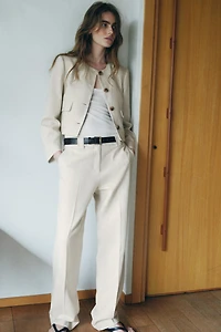 BLAZER EN TISSU RUSTIQUE