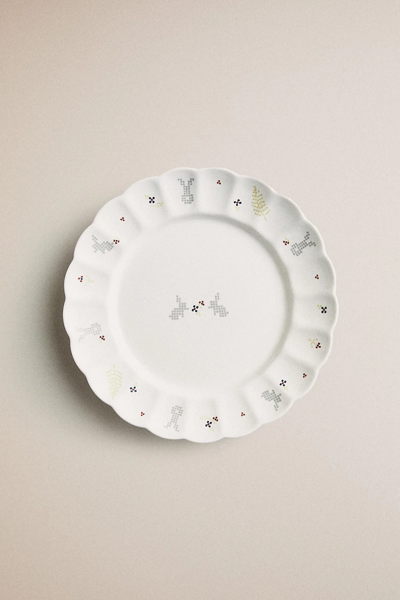 KIDS' BUNNY PORCELAIN PLATE