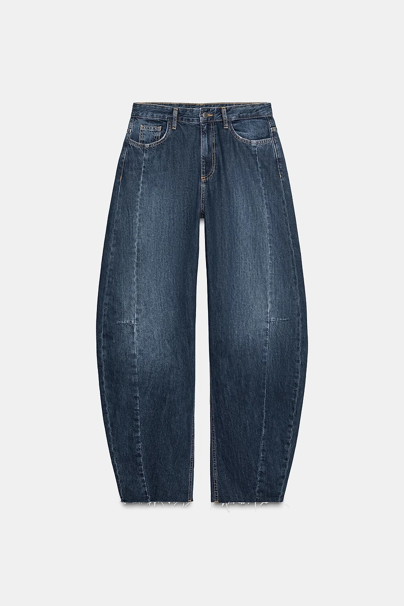 ZW COLLECTION MID-RISE BARREL JEANS