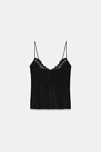 LACE STRAP TOP