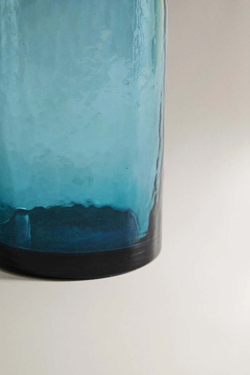 VERRE À EAU EN VERRE TEXTURÉ