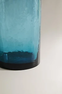 VERRE À EAU EN VERRE TEXTURÉ