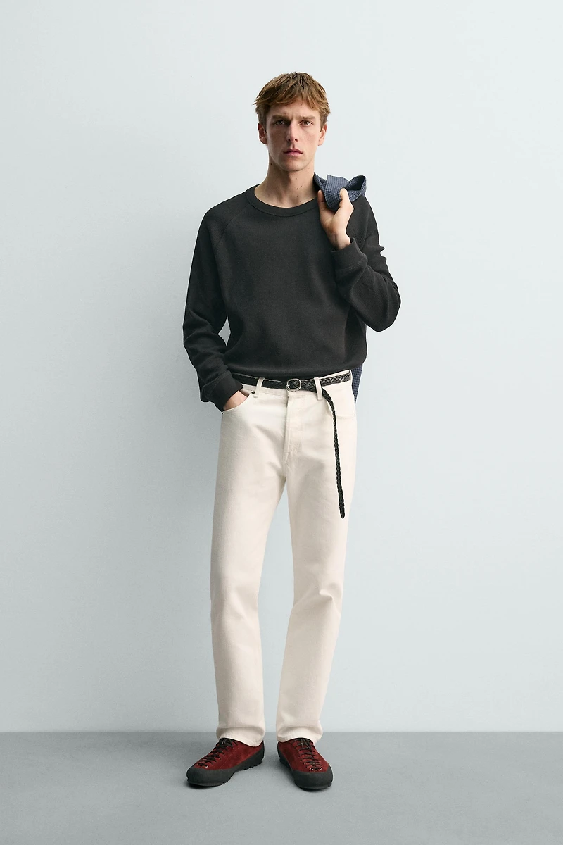 T-SHIRT STRUCTURE WAFFLE AARON LEVINE X ZARA