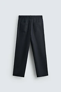 PANTALON DROIT CHANVRE ET COTON