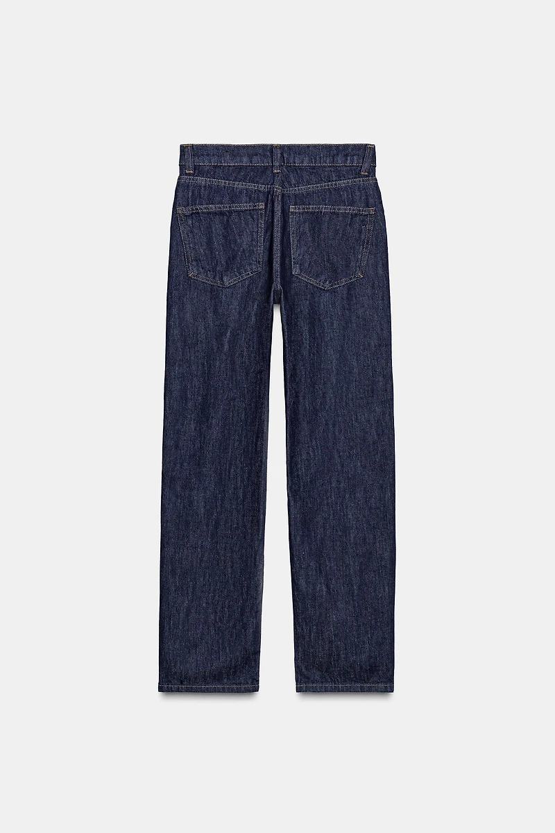 ZW COLLECTION HI-RISE STRAIGHT LEG JEANS