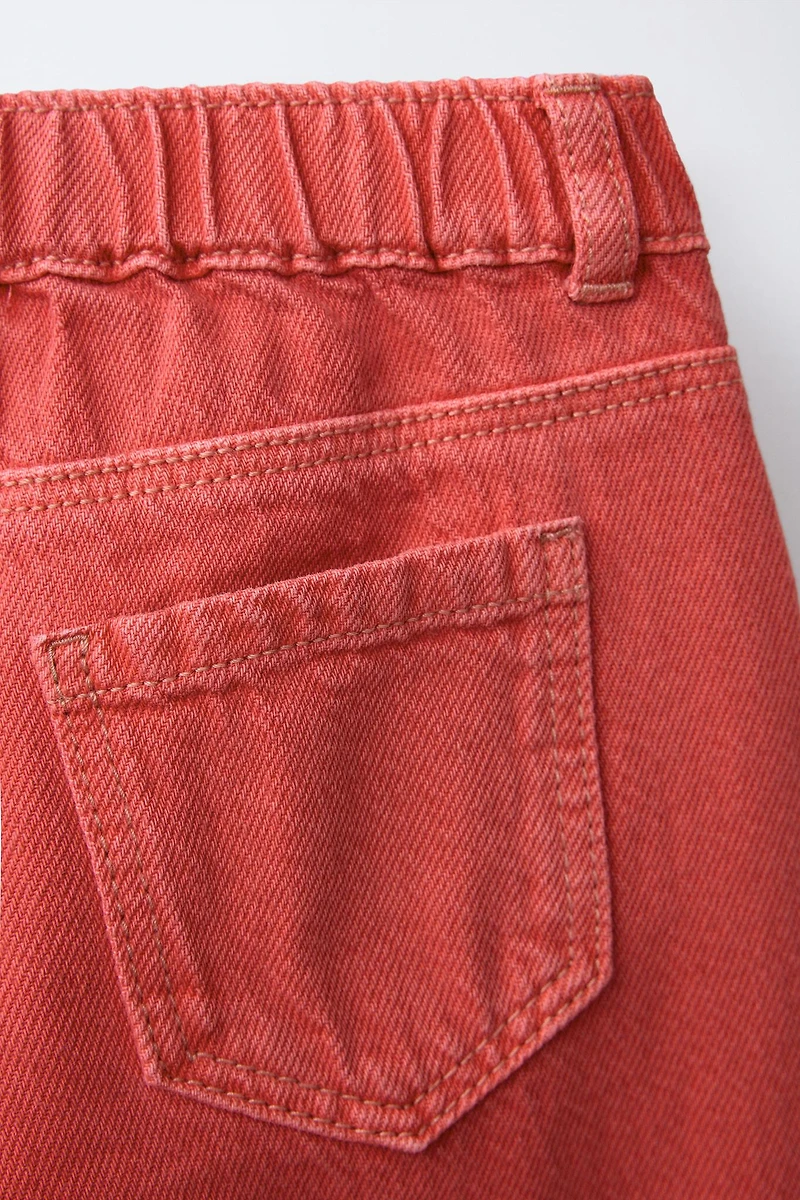 RUFFLED TWILL CULOTTES