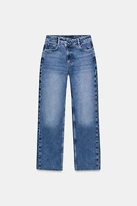 Z.09 STRAIGHT HIGH WAIST CROSSED JEANS