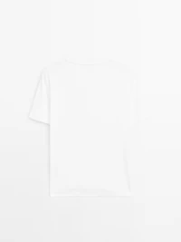 T-shirt à col rond 100 % coton interlock