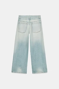 TRF DOUBLE WAIST MID-RISE STRAIGHT JEANS