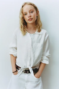 CHEMISE FLUIDE À NŒUD