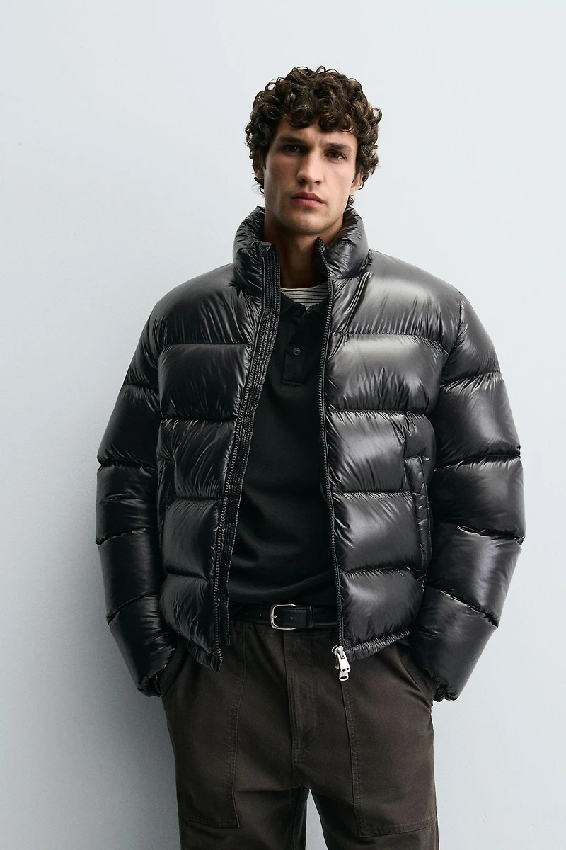 100% FEATHER PUFFER JACKET