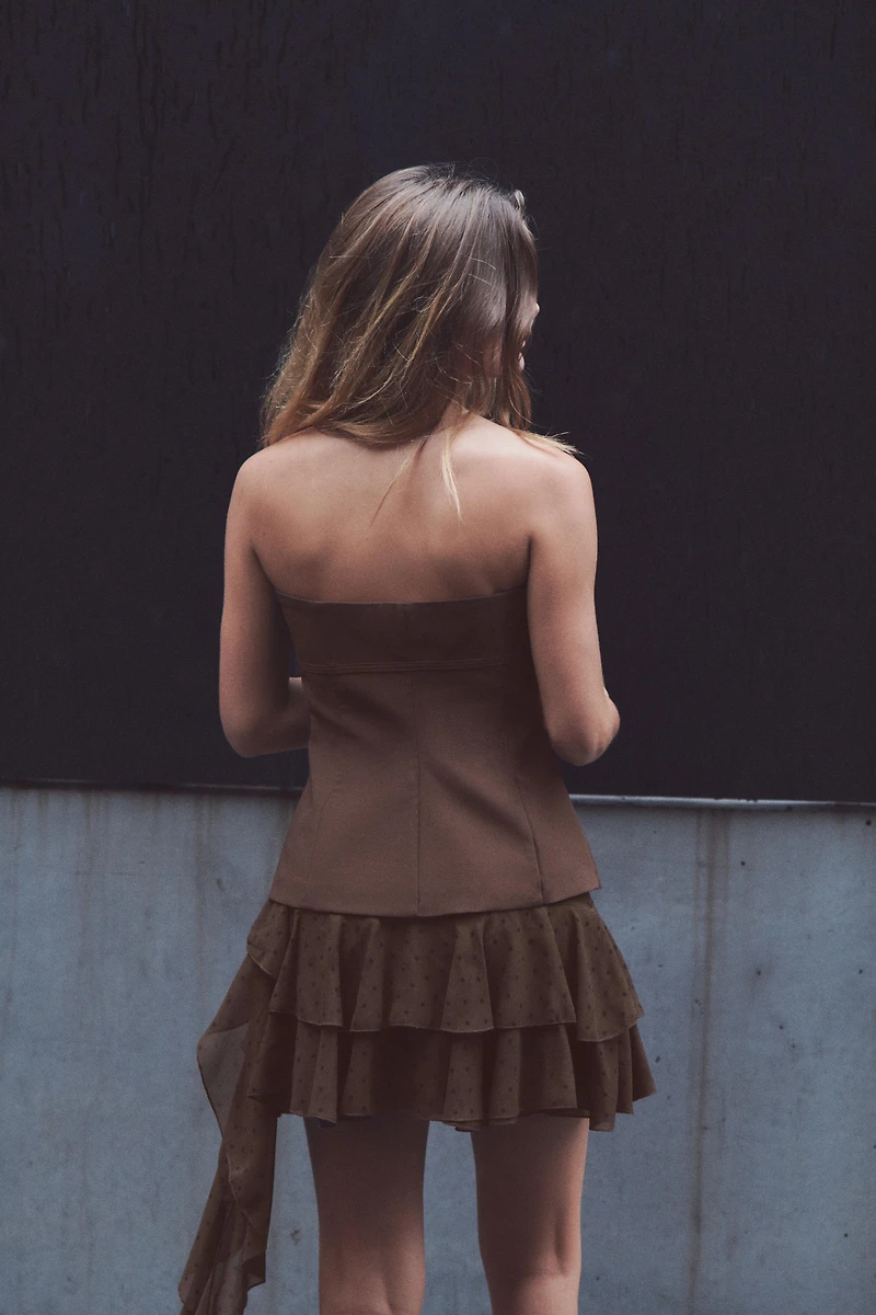 BOW STRAPLESS TOP