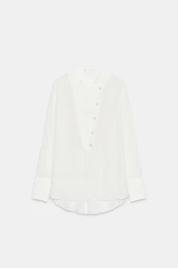 FLOWY BIB ZW COLLECTION SHIRT