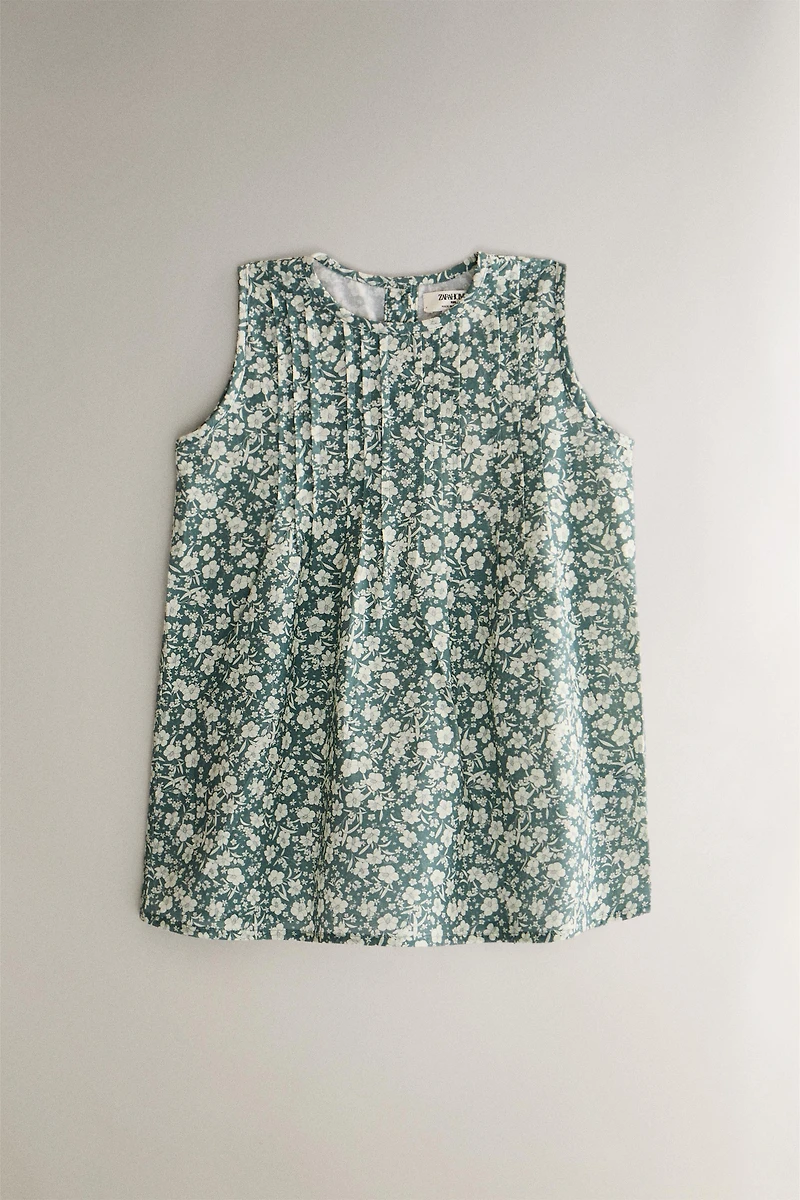 ROBE ENFANT COTON FLEURS TROPICALES